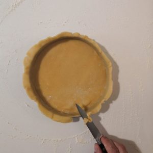 Ebarber une tarte parfaitement foncée