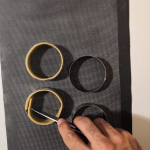 Fonçage de tartelettes en bandes