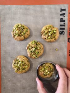 Cookies pistache cuits et cerclés