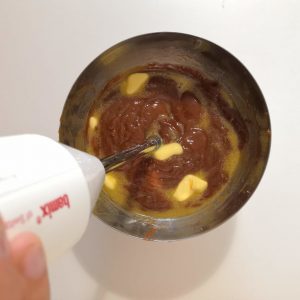 Caramel mixé avec le beurre