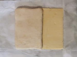 beurre manié et détrempe pour pâte feuilletée inversée