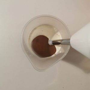 Crème et ganache mogador mixées