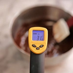 Chocolat fondu à 31°C