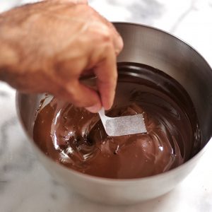 Test du tempérage du chocolat