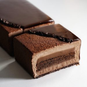 coupe bûche écrin chocolat
