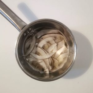 copeaux de coco dans sirop