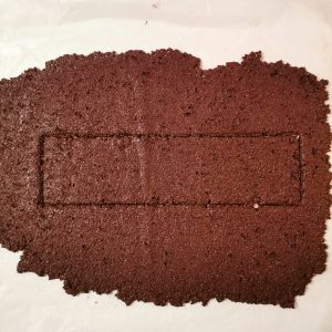 rectangle sablé grué reconstitué