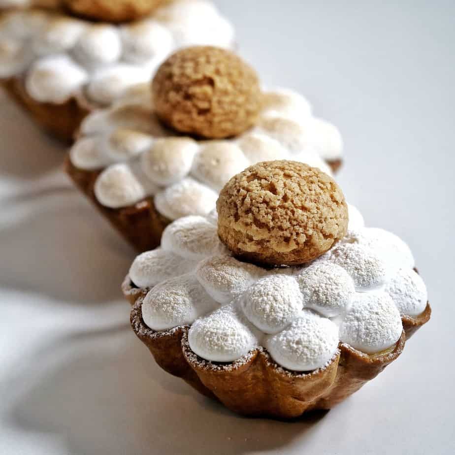 Cours de pâtisserie - Tartelette fleur de citron meringuée