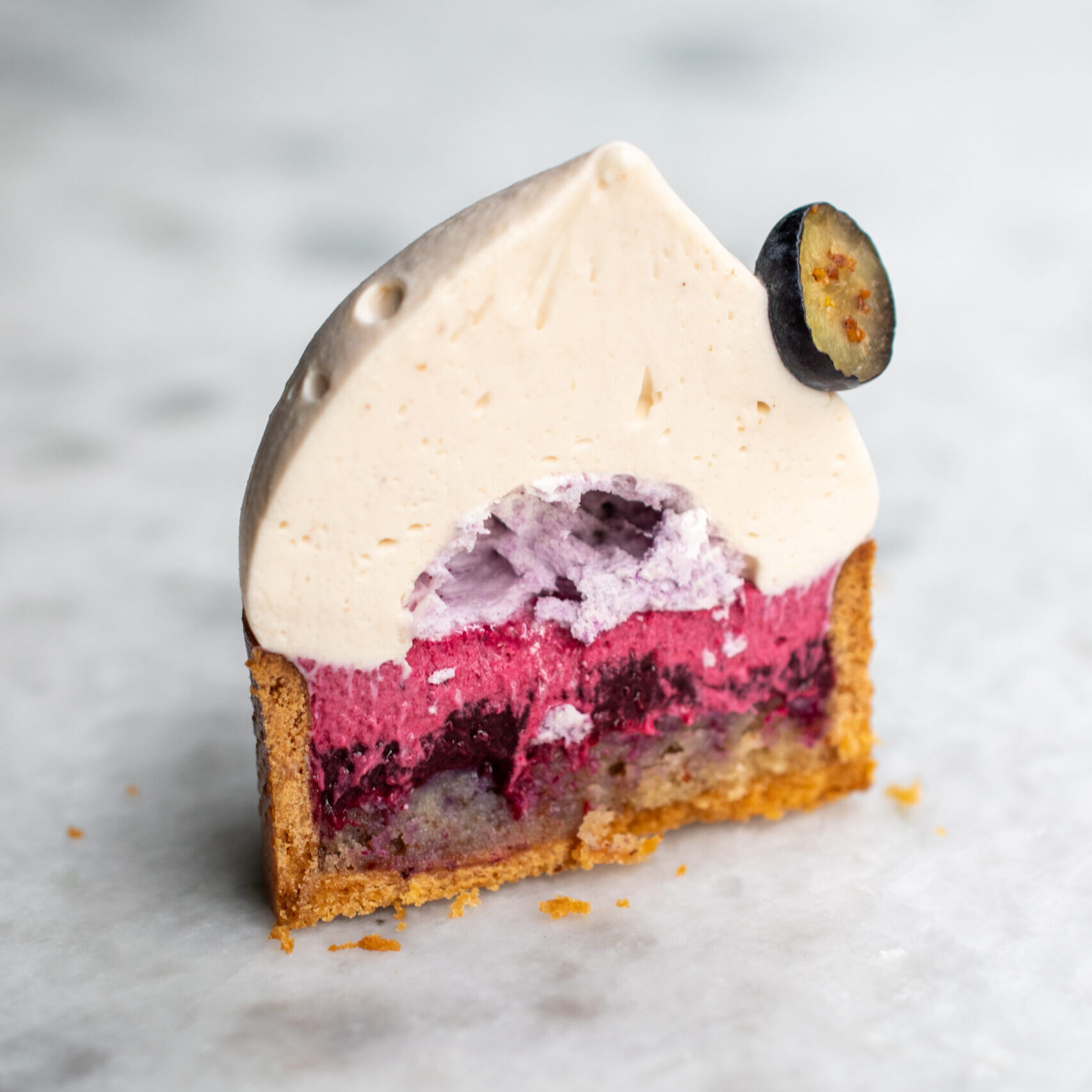 Carnet de Recette - Tarte et tartelette mont-blanc marron cassis avec Aurélien Cohen