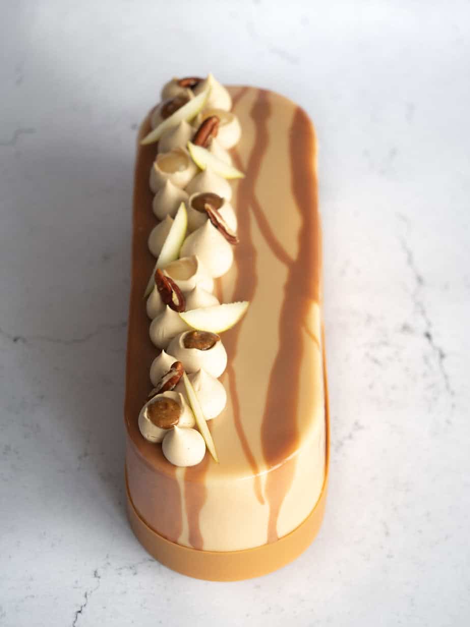 Cours de pâtisserie - Entremets Signature Poire-Dulcey-Pécan en 3 formats