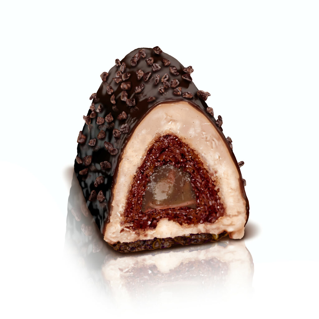 Illustration Bûche CHOCOLAT INTENSE
