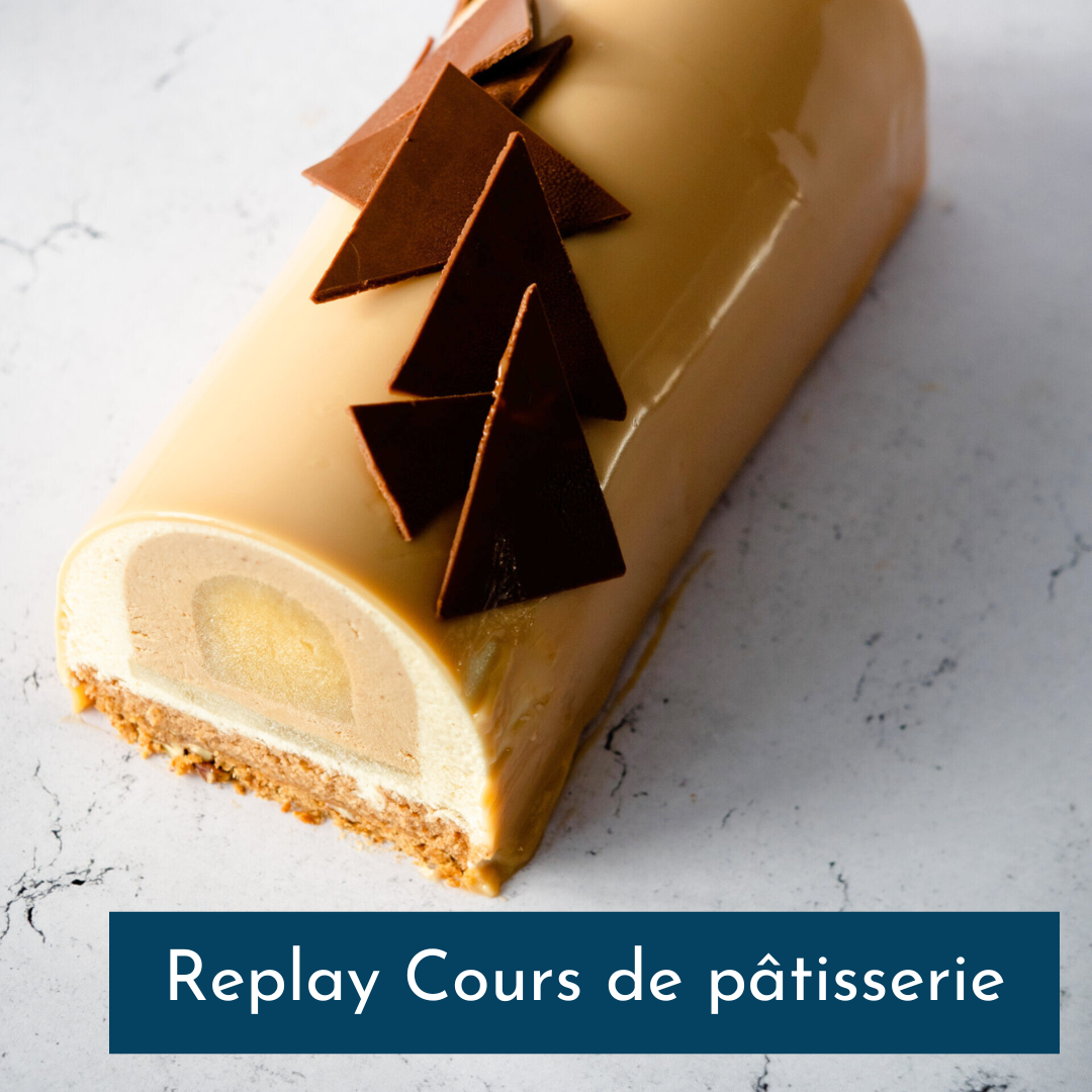 Bûche Signature Poire-Dulcey-Pécan en 3 formats - The French Pâtissier