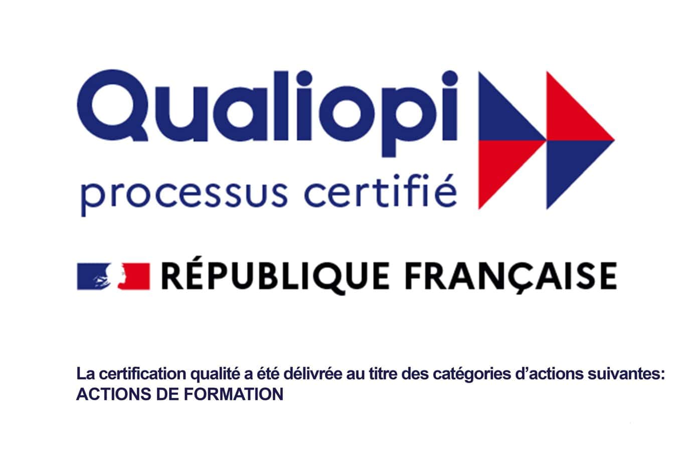 Logo Qualiopi — République Française — Processus Certifié